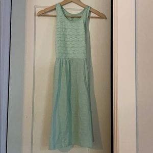 Girls turquoise dress